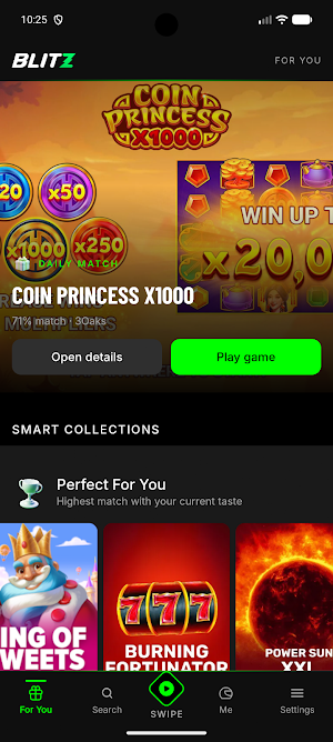 Blitz Casino Screenshot 0