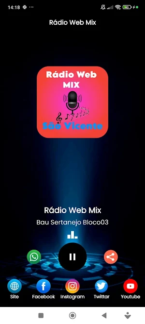 Rádio Web Mix Screenshot 3