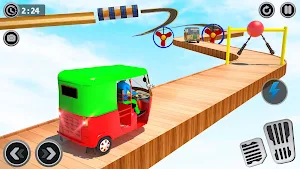 Modern Rickshaw Stunt Game Screenshot 2