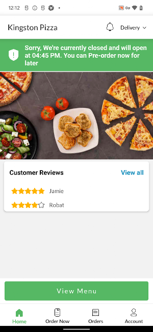 Kingston Pizza Screenshot 1