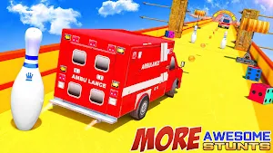 Ambulance Stunts Driving: Mega Ramp GT Racing Screenshot 2