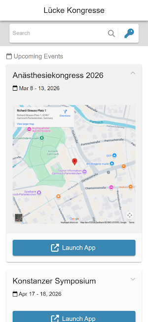 Lücke Kongresse Screenshot 1