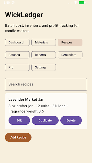 WickLedger Screenshot 3