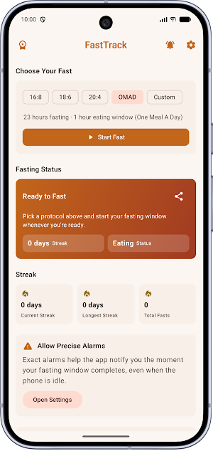 FastTrack: Fasting Timer Screenshot 0