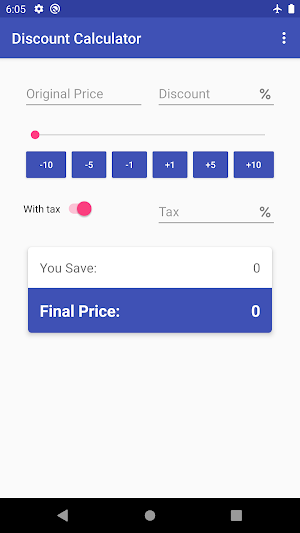 Discount Calculator Screenshot 0