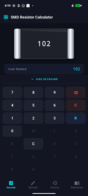 SMD Resistor Calculator Screenshot 1