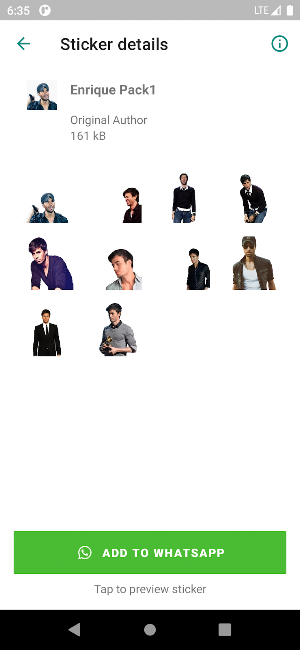 Enrique Iglesias Stickers Screenshot 2