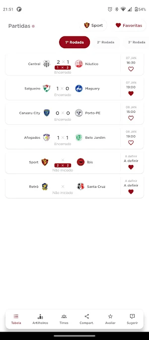 Pernambucano - Tabela & Jogos Screenshot 0