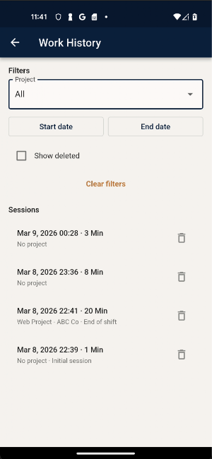 TymClock Solo Screenshot 1