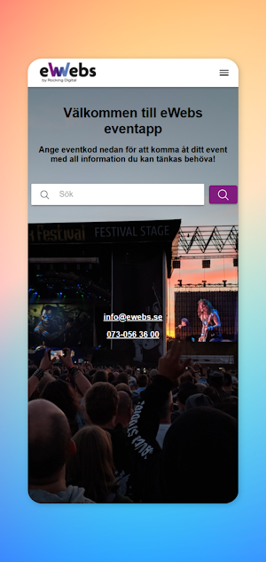 eWebs event Screenshot 0
