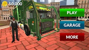American Trash Truck Simulator 2020: Offline Games Screenshot 3