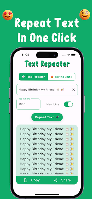 Text Repeater - Emoji Repeater Screenshot 0