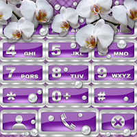 White Orchids Dialer theme