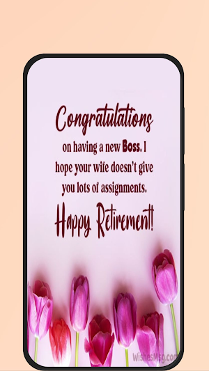 retirement wishes Screenshot 0