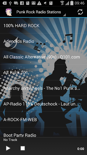 Punk Rock Radio Stations Screenshot 0