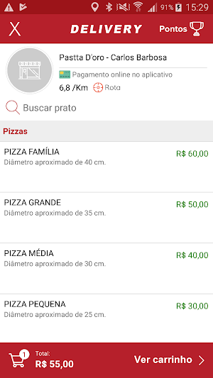 Pastta D'oro Pizzaria Screenshot 2