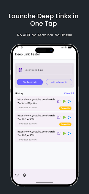 Deeplink Tester - QR & QA Tool Screenshot 2