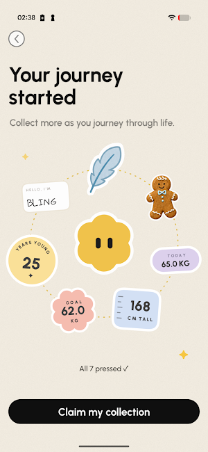 Bling: Cute Calorie Tracker Screenshot 0