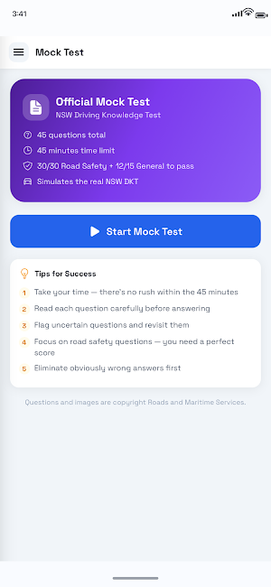 DKT Practice Test NSW Screenshot 3