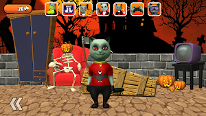 Talking Cat Leo Halloween Fun Screenshot 3