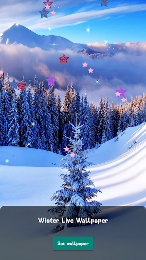 Winter Snow live wallpaper 3D Screenshot 0