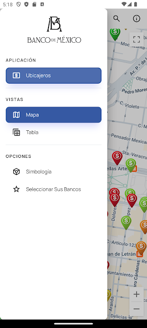UbiCajeros Banxico Screenshot 1