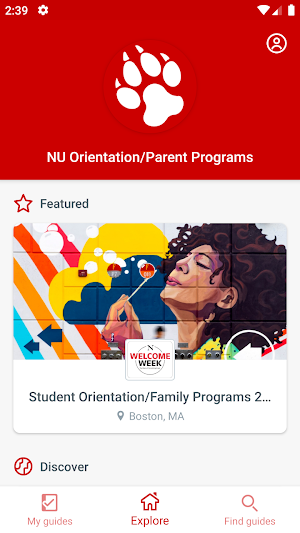 NU Orientation/Parent Programs Screenshot 1