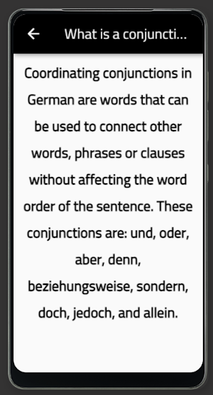 conjunction deutsch Screenshot 0