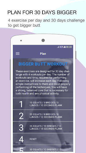Bigger Butt Workout - 30 day c Screenshot 3