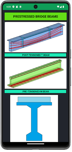PRESTRESSED BRIDGE BEAMS Screenshot 0
