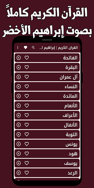 القران ابراهيم الاخضر بدون نت Screenshot 0