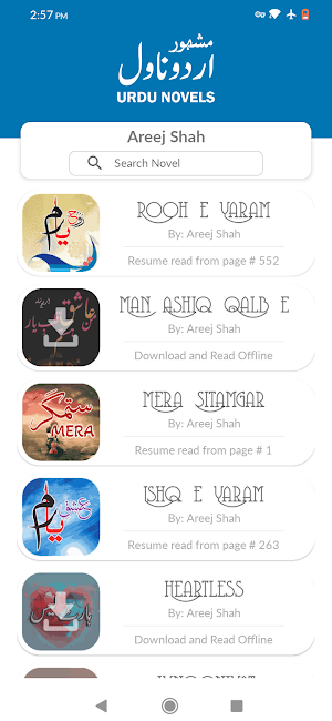 Areej Shah Urdu Novels Offline Screenshot 1