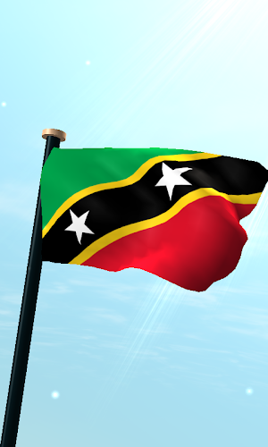 Saint Kitts and Nevis Flag 3D Screenshot 0