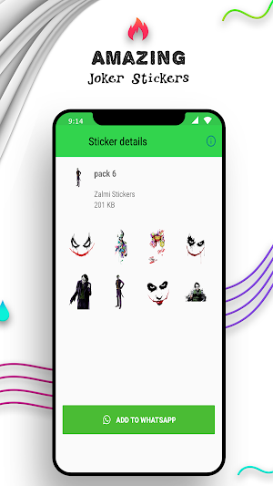 WAStickerApps - Joker Stickers For Whatsapp Screenshot 1