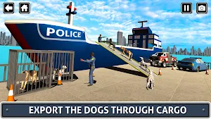 Police Dog: 3D Transport Truck Screenshot 1