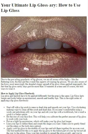 How To Apply Lip Gloss Perfect Screenshot 3