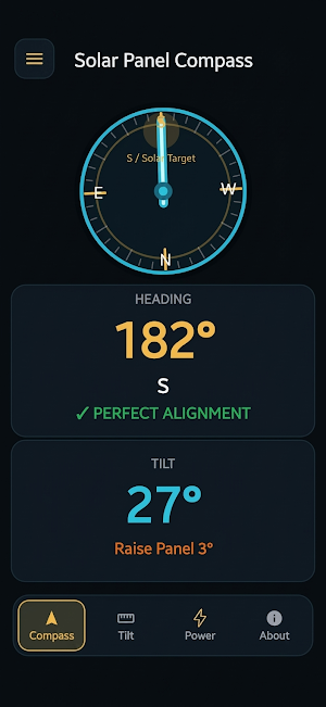 Solar Panel Compass: PV Calc Screenshot 0