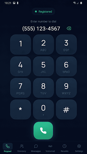 OTG Softphone Screenshot 1