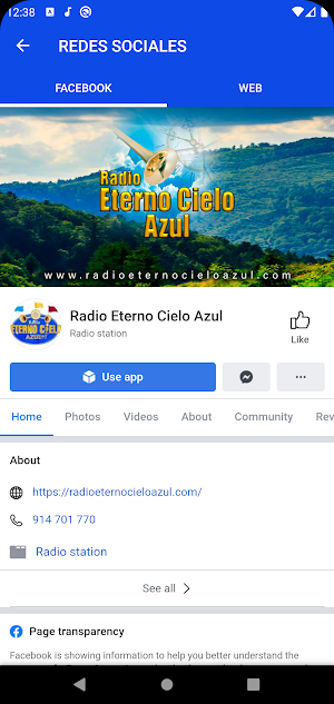Radio Eterno Cielo Azul 24/7 Screenshot 3