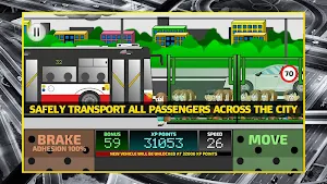 City Bus Driving Simulator 2D - bus driver sim Screenshot 0