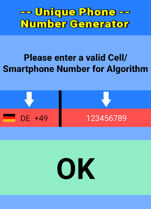 Unique Phone Number Generator Screenshot 1