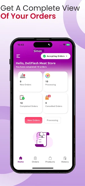 Deliflesh Orders Screenshot 2