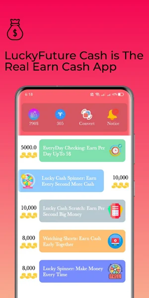 LuckyFuture Cash - Make Money Screenshot 0