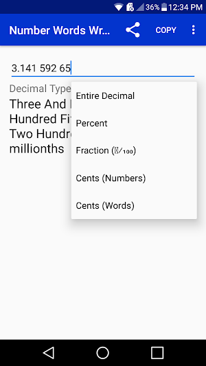 Number Words Writer Lite Screenshot 1