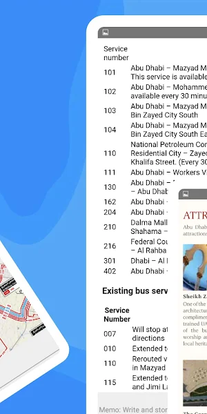 ABU DHABI CITY BUS MAP AND ATTRACTIONS Screenshot 3