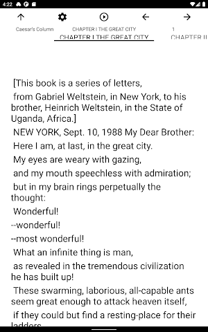 Book, Caesar's Column Screenshot 3