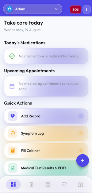 Medora: Pill & Vitals Tracker Screenshot 2