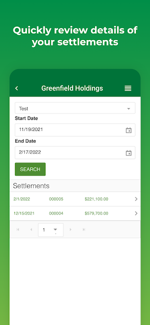 Greenfield Holdings, LLC Screenshot 1