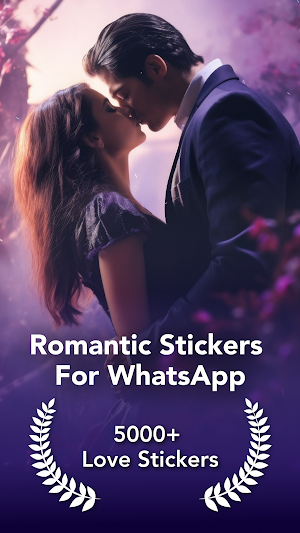 Romantic Stickers for WhatsApp Screenshot 0