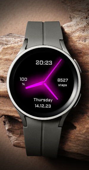 EY11 Pink Glow Watchface Screenshot 0